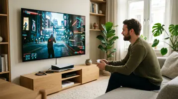 Gaming-TV illustrert som gaming-tv hos TVoversikt.no