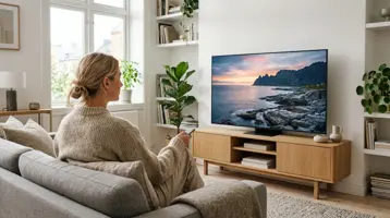 Samsung-guide illustrert som qled- og led-tv hos TVoversikt.no