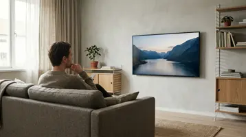 TV-størrelse illustrert som guider hos TVoversikt.no