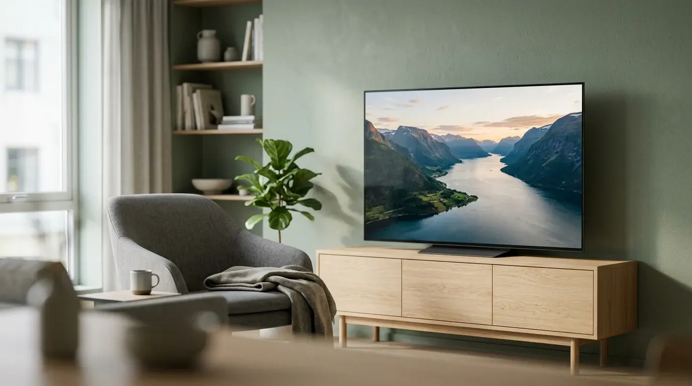 TV på 55 tommer illustrert som guider hos TVoversikt.no