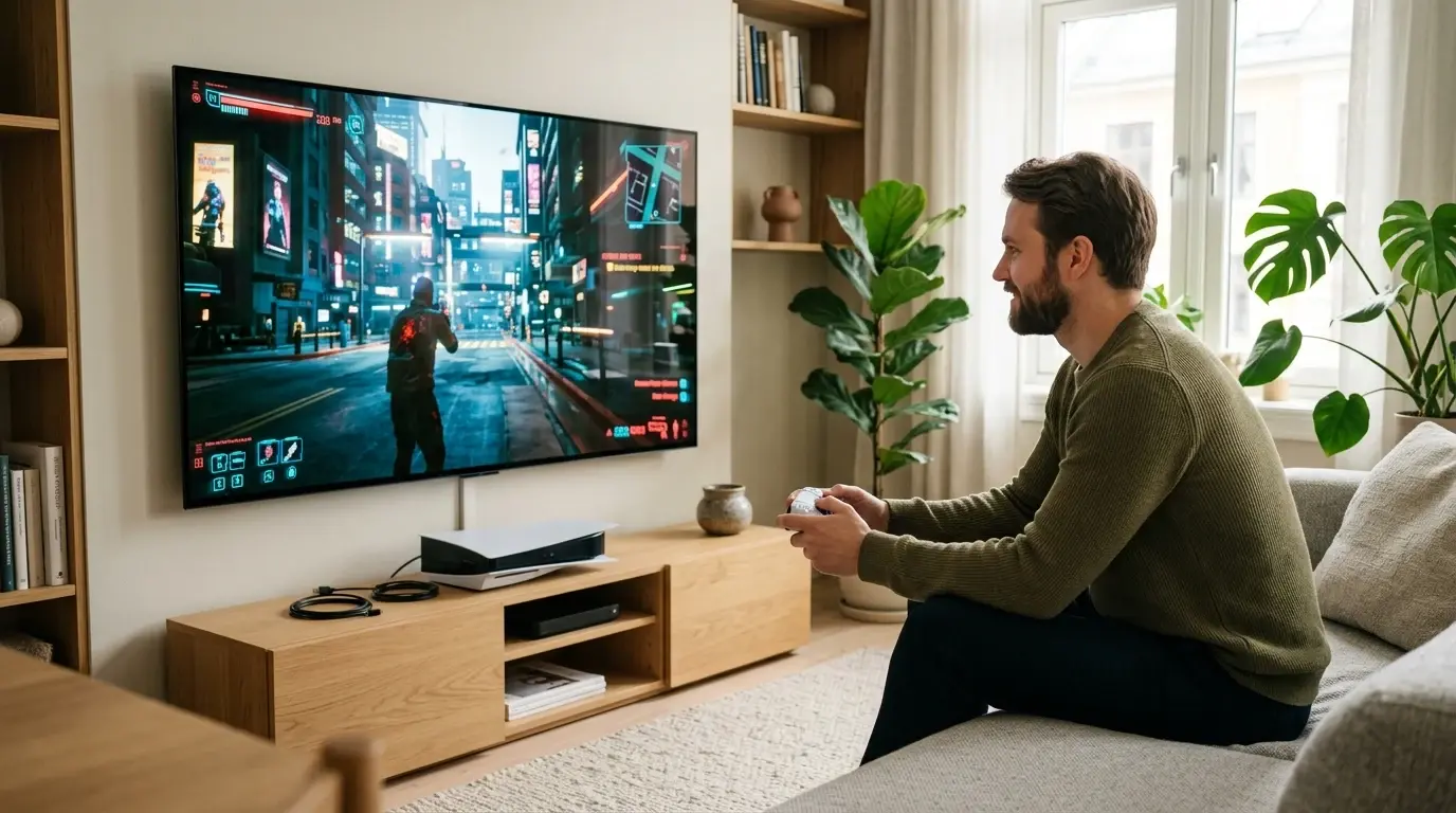 Gaming-TV illustrert som gaming-tv hos TVoversikt.no