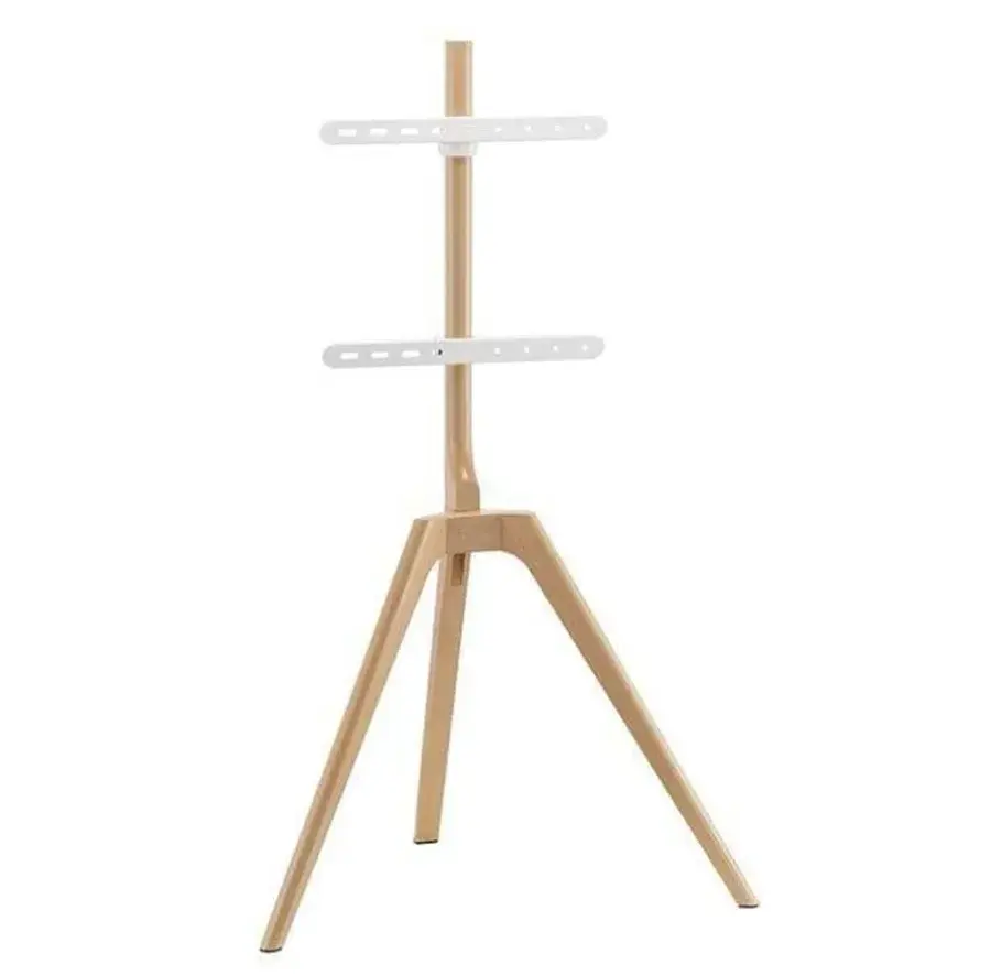 NorStone Vision Wood TV-stativ med tripod-ben i massiv bøk